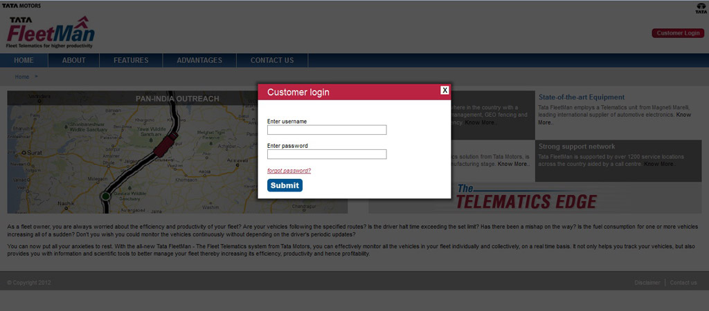 Customer Login